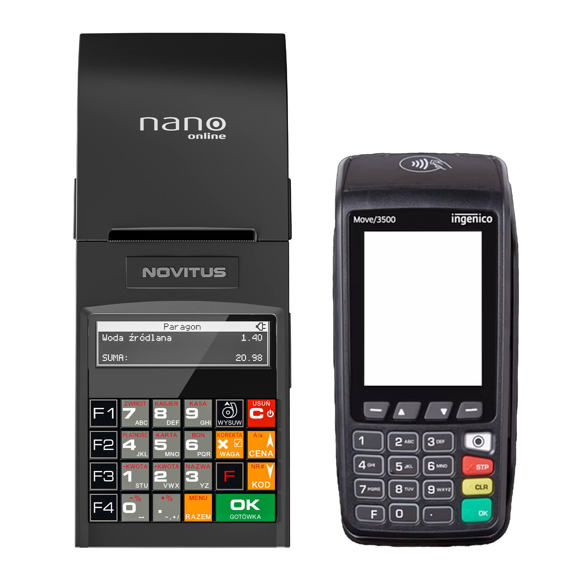 Kasa fiskalna NANO Online + Terminal płatniczy Move 3500