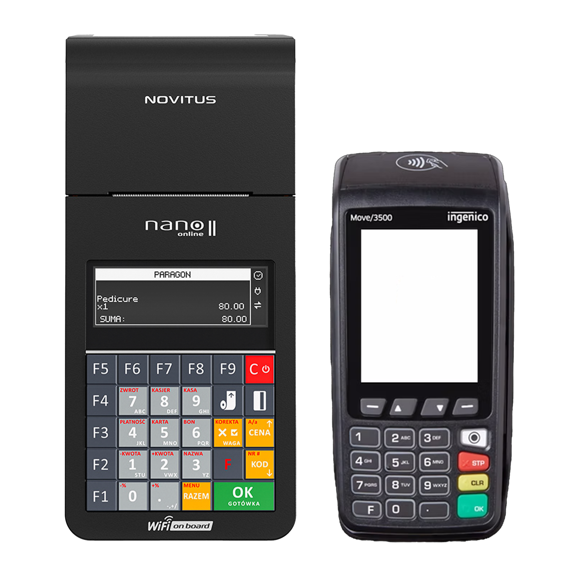 Kasa fiskalna NANO II Online + Terminal płatniczy Move 3500