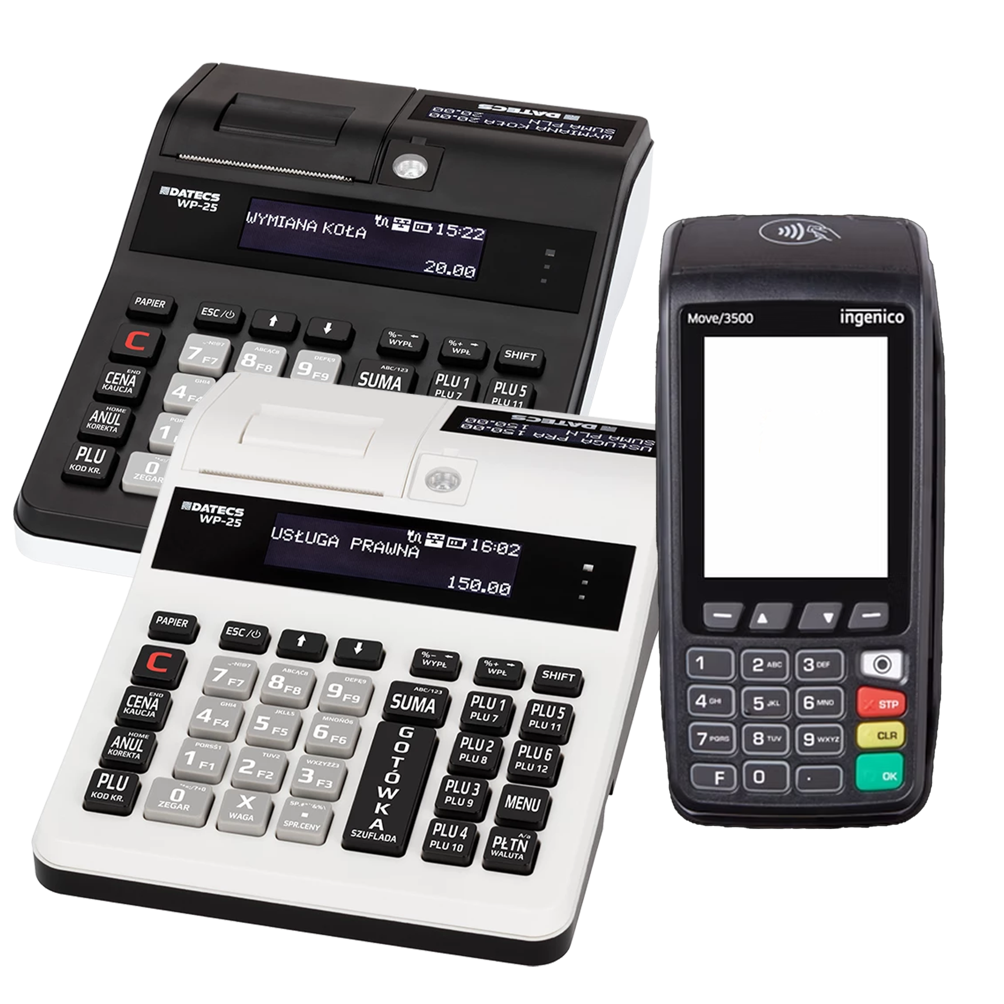 Kasa fiskalna DATECS WP-25 + Terminal płatniczy